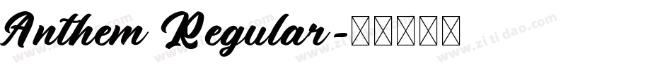 Anthem Regular字体转换